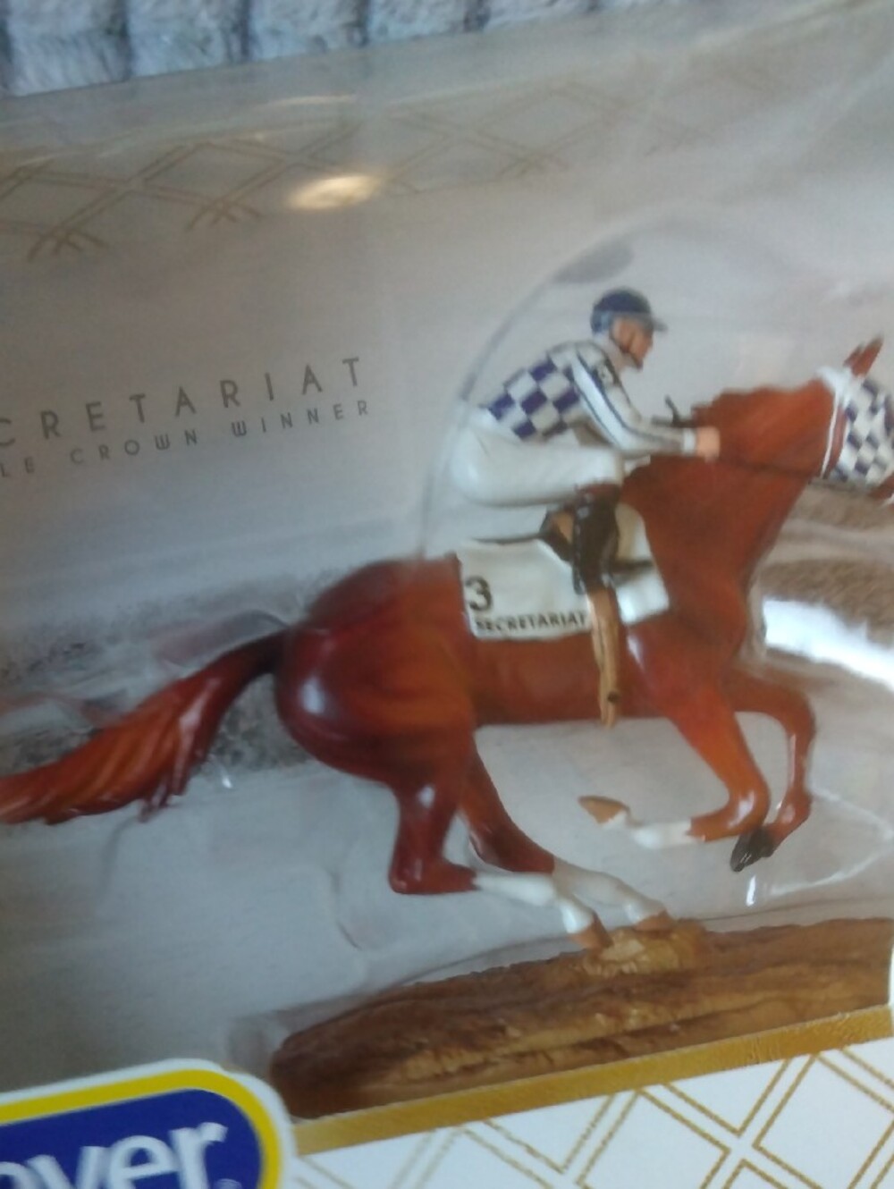 Breyer Chestnut Racing Secretariat Model with Red Tail - Picture 2 of 9